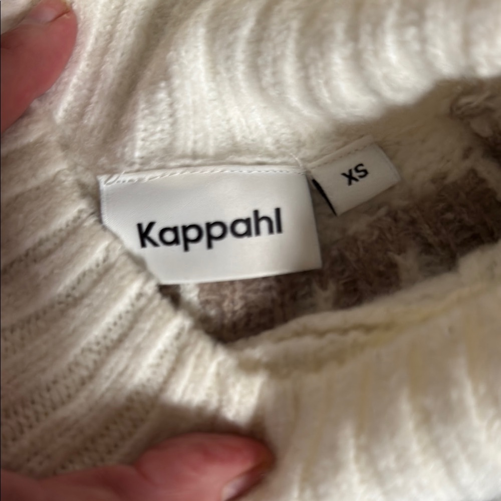 Kappa White Ribbed Knit Sweater - Picture 2 of 4